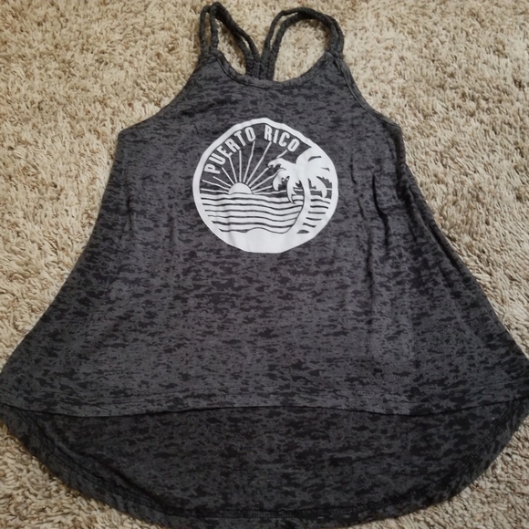 Heather gray surf tank top - Picture 2 of 7
